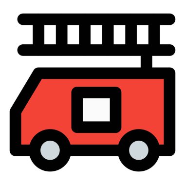 Bir itfaiye aracı imdada yetişiyor..