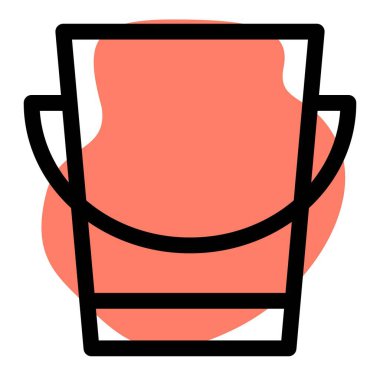 Sıvı taşımak için kulplu bir kap.