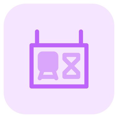 Bakım nedeniyle tren gecikmesi ya da planlanmış.