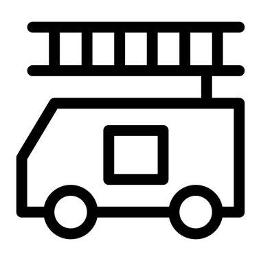 Bir itfaiye aracı imdada yetişiyor..