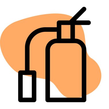 Yangın söndürmek için güvenlik aracı spreyler.