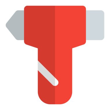 Acil durumlarda kırmak için tasarlanmış bir araç.