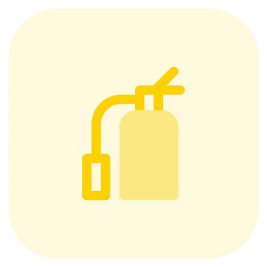 Yangın söndürmek için güvenlik aracı spreyler.