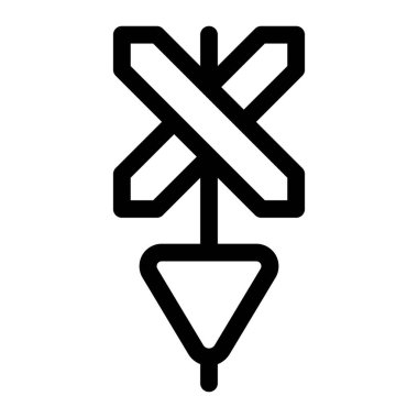 Yolların tren raylarıyla kesiştiği kavşak.