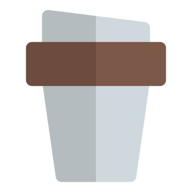 Portatif kahve bardağında sıcak kahve..