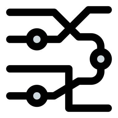 Tren sisteminin rotalarını gösteren harita.