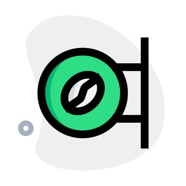 Görüş mesafesi için kafenin monte edilmiş işareti..