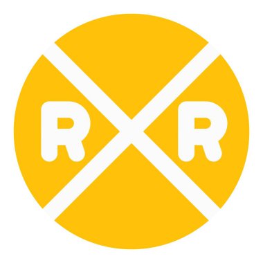 Güvenli demiryolu navigasyonu için sinyaller ve uyarılar.