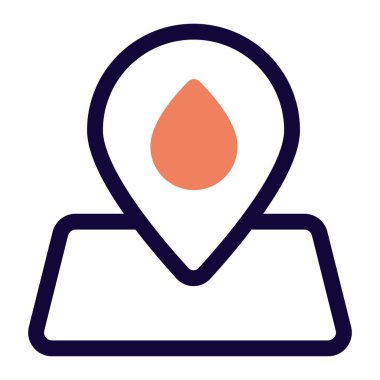 Benzin istasyonu konumu için geçici işaretleyici.