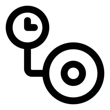 Bir lastiği şişirmek için taşınabilir hava pompası.