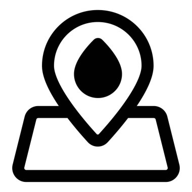 Benzin istasyonu konumu için geçici işaretleyici.