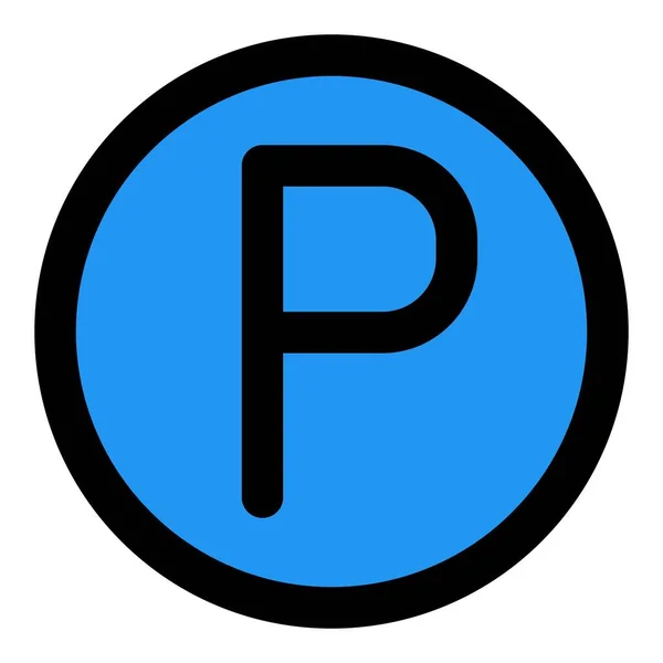 Signage Convenient Vehicle Parking — Stock Vector