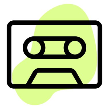 Ses için taşınabilir analog teyp deposu.