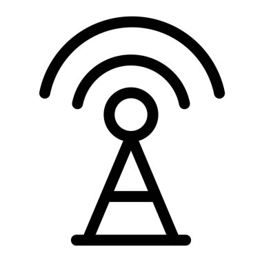 Kablosuz yayın sinyalleri için uzun bir yapı.