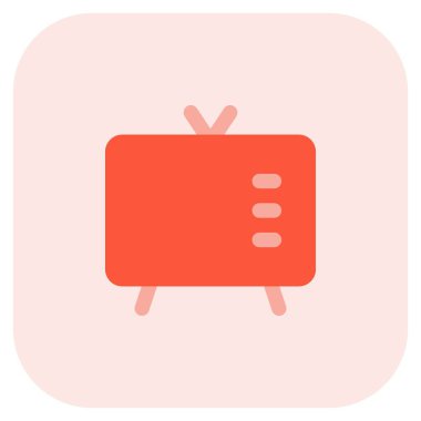 Antenli eski moda televizyon..