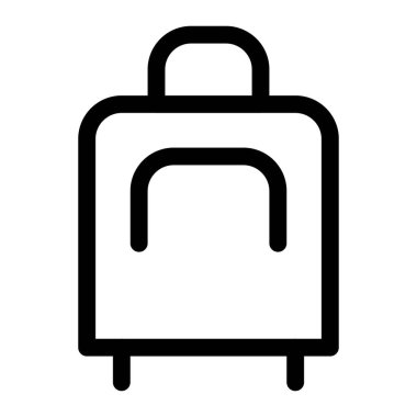 Uygun kolları olan seyahat dostu bir bavul..