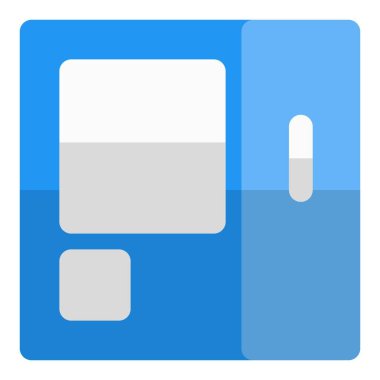 Atıştırmalık ve içecek sunan otomatik bir makine.