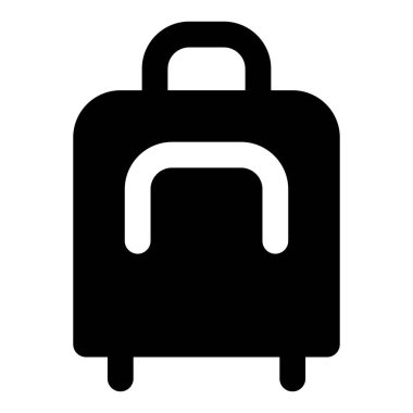 Uygun kolları olan seyahat dostu bir bavul..