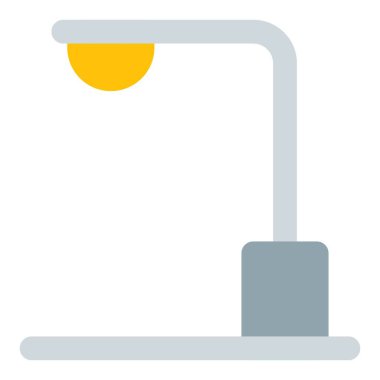 Lamppost geceleri güvenlik için yolları aydınlatır.