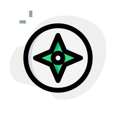 Yol boyunca gezinmek için pusula kullanılıyor.