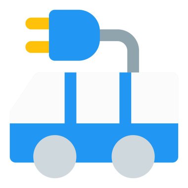 Şehir ulaşımı için sessiz çevre dostu elektrikli otobüs.