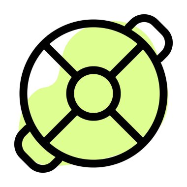 Liman sularında yüzen kurtarma aracı, can simidi.