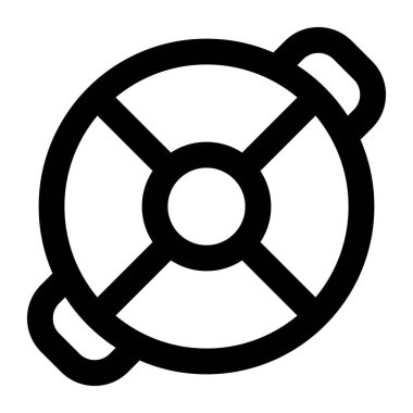 Liman sularında yüzen kurtarma aracı, can simidi.