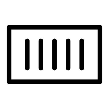 Küresel ticaretin depolanması için liman bölgesinde konteyner.