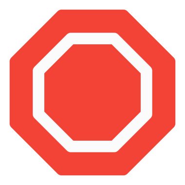 Zorunlu durmayı gösteren sekizgen tabela.