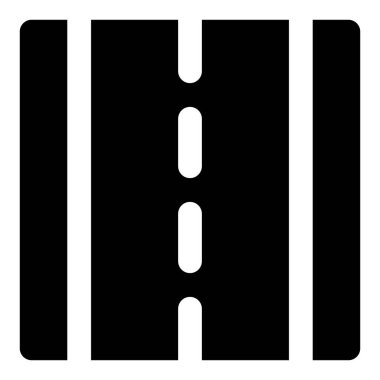 Araç taşımacılığı için asfalt yol.