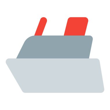 İki yolcu katlı bir feribot..