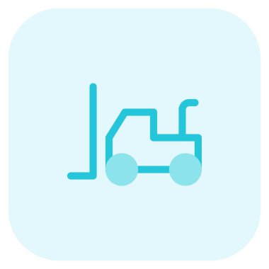 Büyük nesneleri kaldırmak ve aktarmak için forklift.