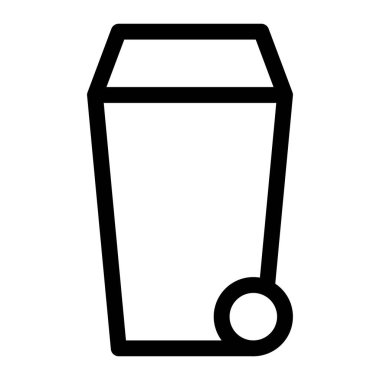 Çöp tenekesi hijyen ve çevre bakımını destekliyor.