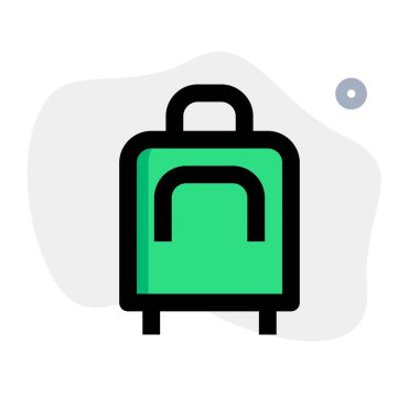 Uygun kolları olan seyahat dostu bir bavul..