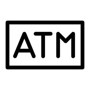 Banka işlemleri ve para çekme için ATM makinesi.