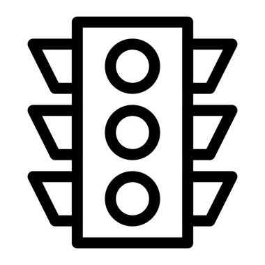 Trafik ışıklarıyla yol kesişim kontrol sistemi.