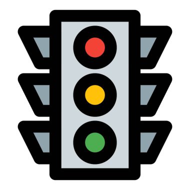 Trafik ışıklarıyla yol kesişim kontrol sistemi.