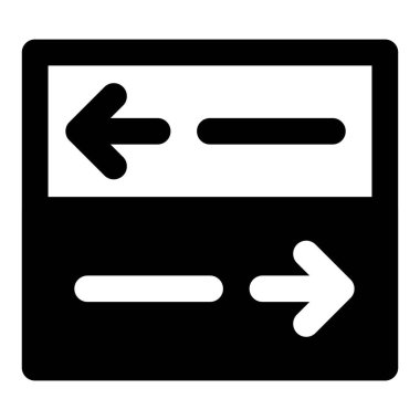 Güzergahları belirtmek için yön işareti.