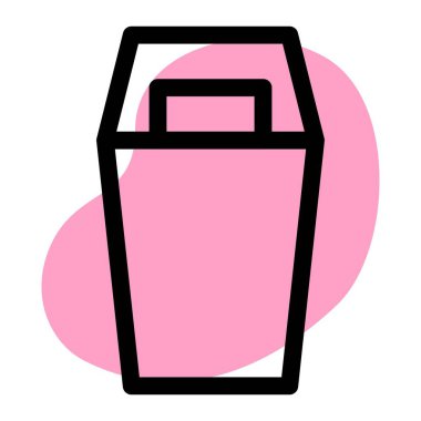 Çöp öğütücü için çöp konteynırı.