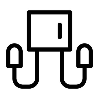 Hızlı elektrikli araçla DC duvar kutusu şarj ediliyor.