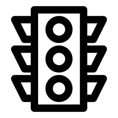 Trafik ışıklarıyla yol kesişim kontrol sistemi.