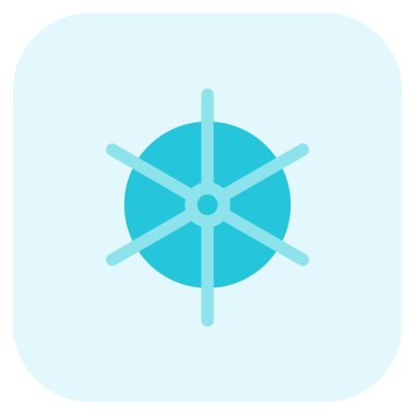 Gemiyi kontrol etmek için direksiyon aygıtı.