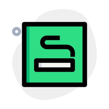 Tütün tüketimi ve rahatlama için belirlenmiş alan.