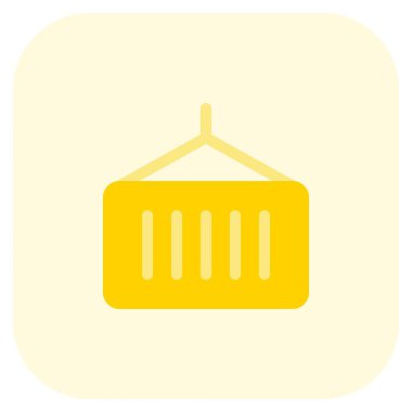 Taşıma için vinç tarafından kaldırılan konteynırlar.