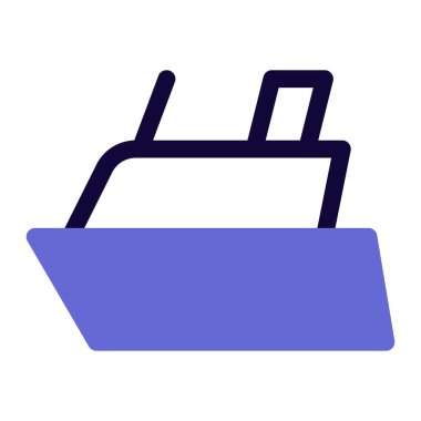 İki yolcu katlı bir feribot..