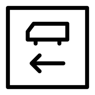 Otobüs trafiği için yol bölümü.