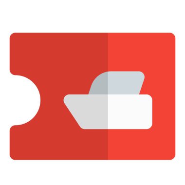 Belirli bir yolculuk için biniş kartı.