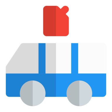 Otobüse dahili benzin motoru güç vermiş..