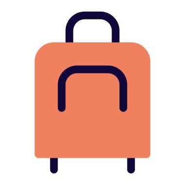 Uygun kolları olan seyahat dostu bir bavul..