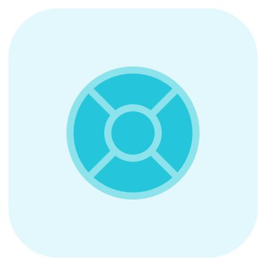 Liman 'daki Lifebuoy, su kurtarmaya yardım ediyor..